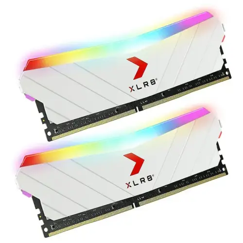 PNY XLR8 Gaming EPIC-X RGB White 16GB (2x8GB) 3200MHz CL16 DDR4 Gaming Ram (MD16GK2D4320016XWRGB)