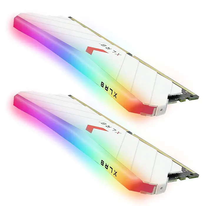 PNY XLR8 Gaming EPIC-X RGB White 16GB (2x8GB) 3200MHz CL16 DDR4 Gaming Ram (MD16GK2D4320016XWRGB)