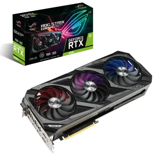 Asus GeForce RTX 3080 V2 ROG-STRIX-RTX3080-10G-V2-GAMING 10GB GDDR6X 320Bit DX12 Gaming (Oyuncu) Ekran Kartı