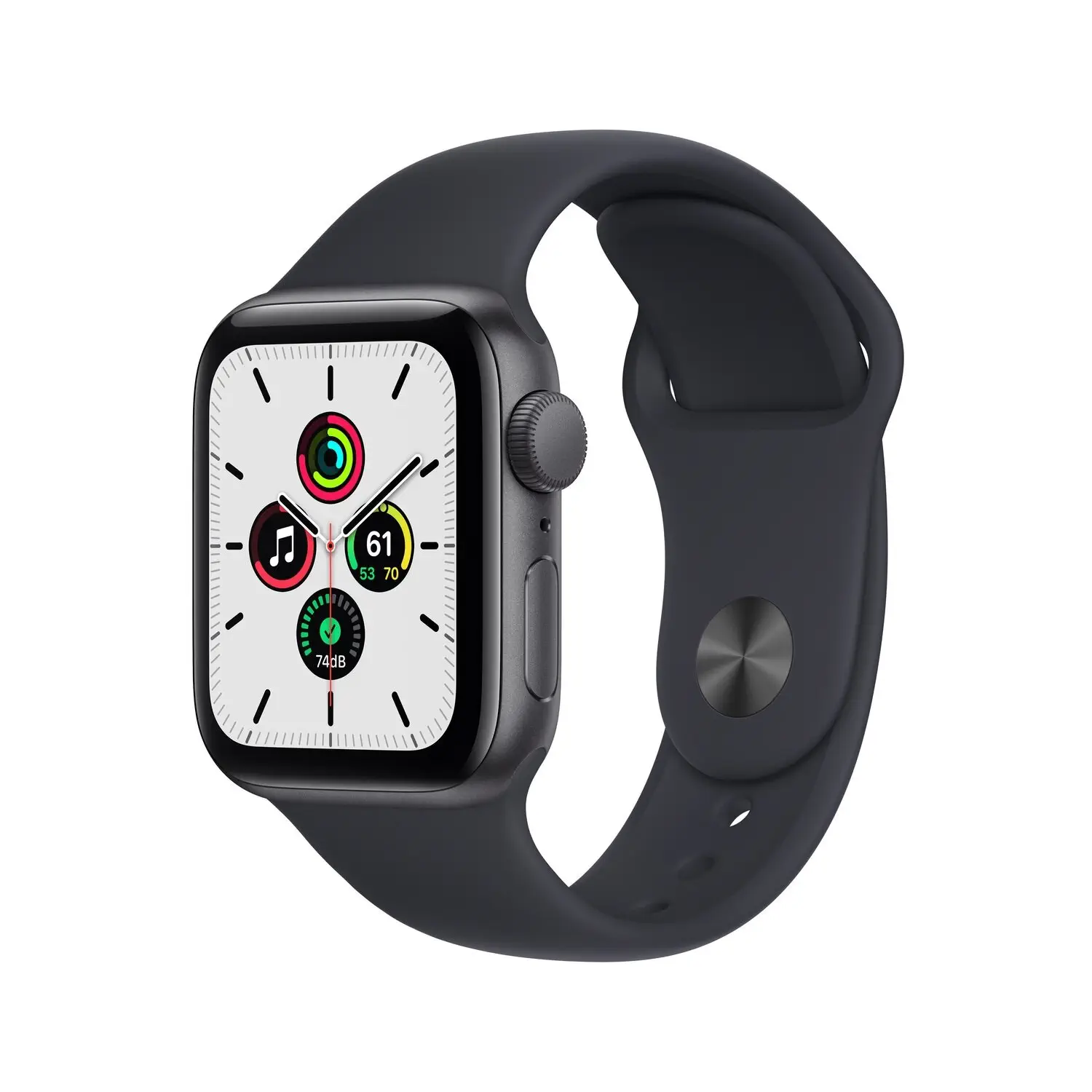 Apple Watch SE GPS 40mm MKQ13TU/A Uzay Grisi Alüminyum Kasa ve Gece Yarısı Spor Kordon Akıllı Saat