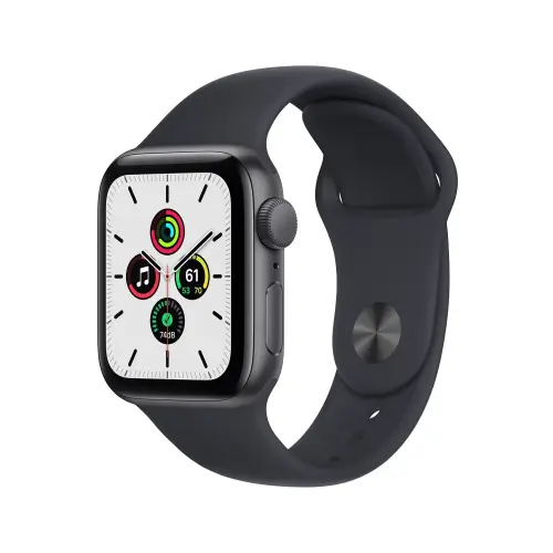 Apple Watch SE GPS 40mm MKQ13TU/A Uzay Grisi Alüminyum Kasa ve Gece Yarısı Spor Kordon Akıllı Saat