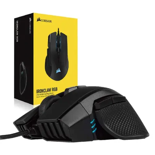 Corsair Ironclaw RGB CH-9307011-EU 18000 DPI 7 Tuş Optik Kablolu Gaming (Oyuncu) Mouse