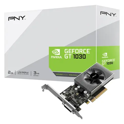 PNY GeForce GT 1030 2GB Low Profile VCG10302D4SFPPB 2GB DDR4 64Bit DX12 Ekran Kartı