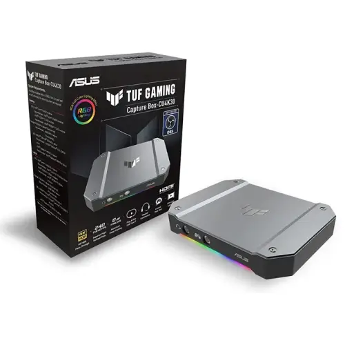 ASUS TUF Gaming Capture Box CU4K30 RGB Capture Card (90YM00H0-B0EA00)