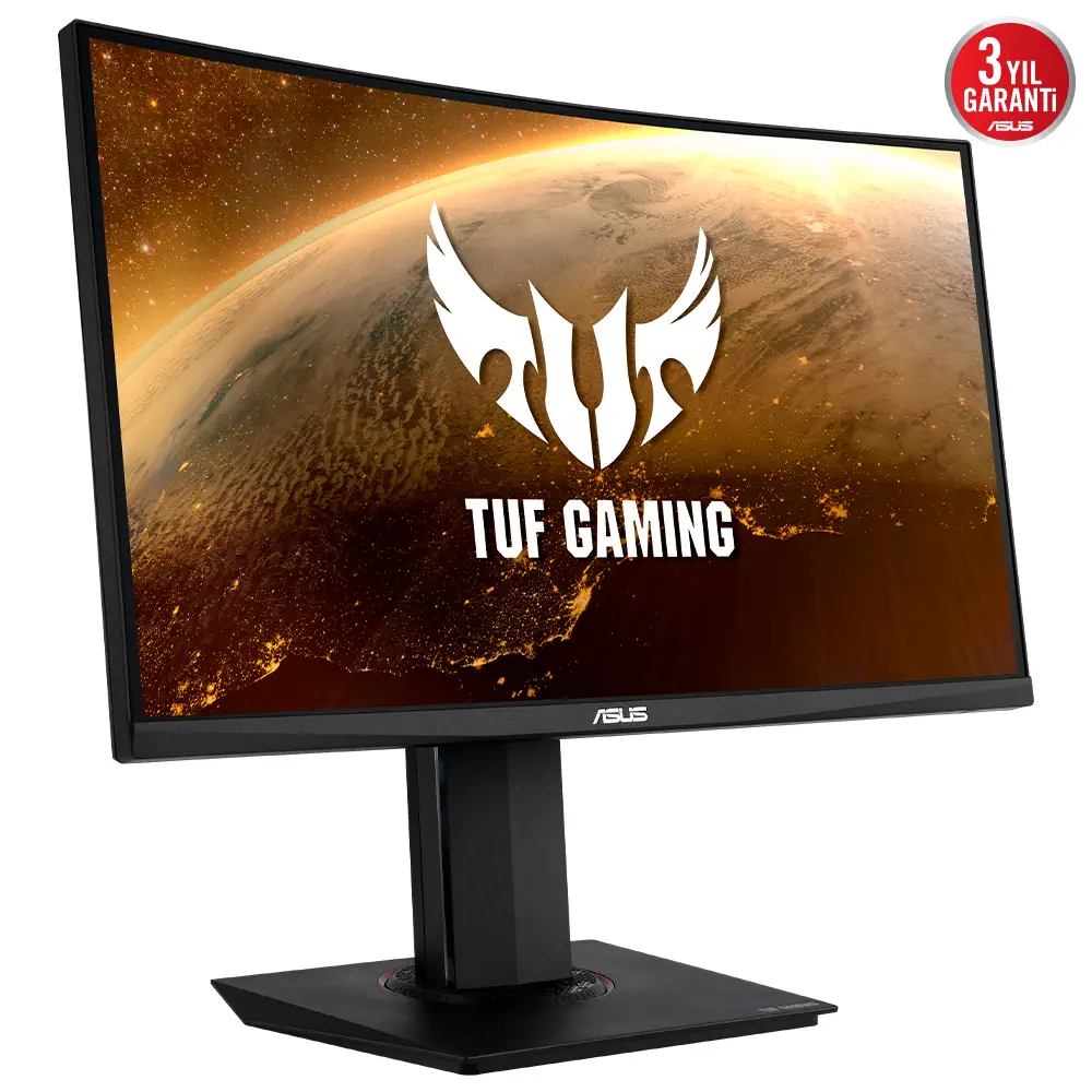 Asus TUF Gaming VG24VQR 23.6” 165Hz 1ms FreeSync Premium VA Full HD Curved Gaming (Oyuncu) Monitör