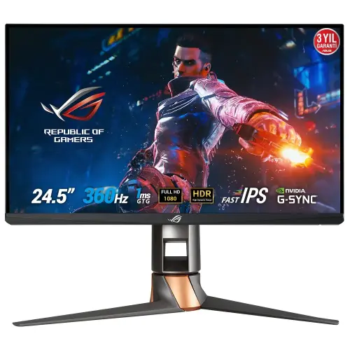 Asus ROG Swift 360Hz PG259QN 24.5″ 1ms 360Hz G-Sync IPS Full HD Gaming (Oyuncu) Monitör