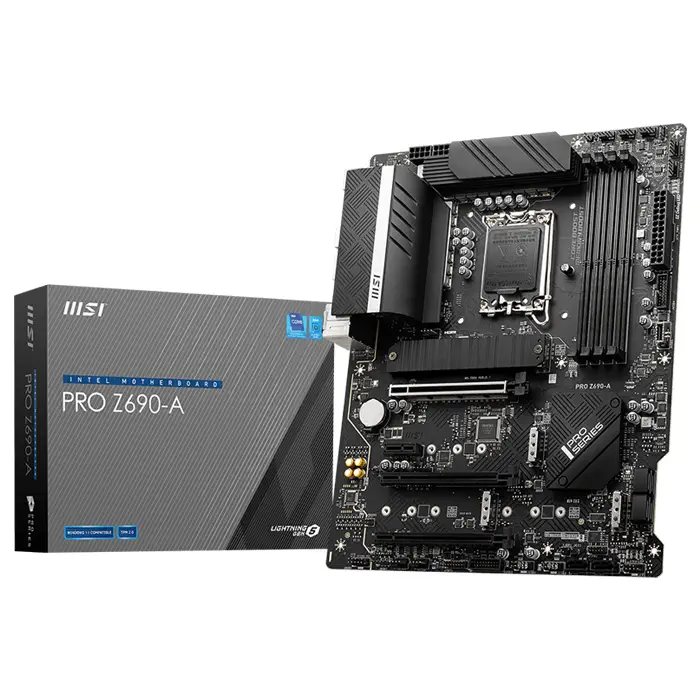 MSI PRO Z690-A Intel Z690 Soket 1700 DDR5 6400(OC)MHz ATX Gaming (Oyuncu) Anakart