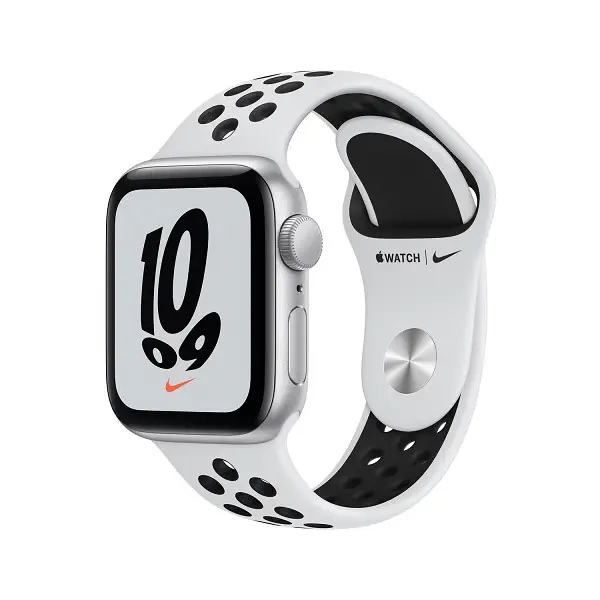 Apple Watch Nike SE GPS 40mm MKQ23TU/A Gümüş Alüminyum Kasa ve Saf Platin/Siyah Nike Spor Kordon Akıllı Saat