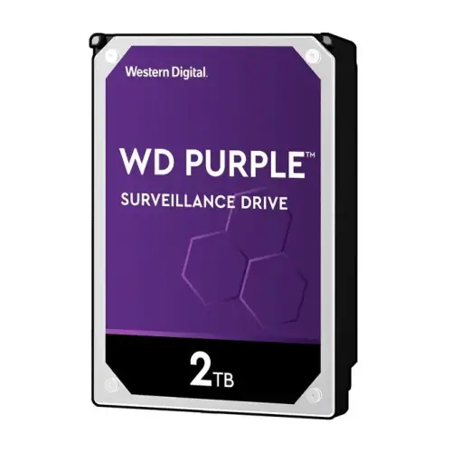WD Purple WD22PURZ 2TB 3.5″ 5400RPM 64MB SATA 6GB/s 7x24 Güvenlik Diski
