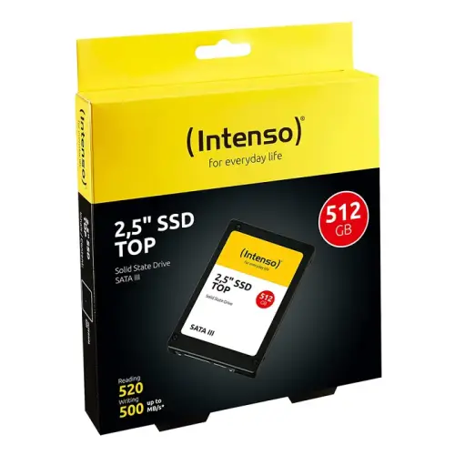 Intenso Top Performance 3812450 512GB 520/500MB/s 2.5″ SATA 3 SSD Disk