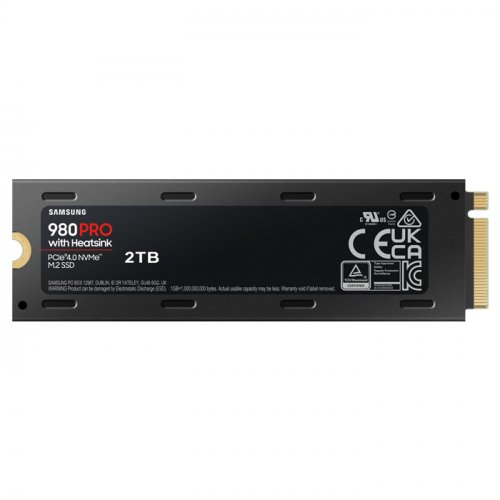 Samsung 980 PRO w/Heatsink MZ-V8P2T0CW 2TB 7000/5100MB/s PCIe NVMe M.2 SSD Disk