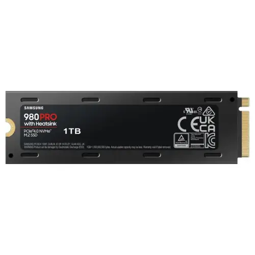 Samsung 980 PRO w/Heatsink MZ-V8P1T0CW 1TB 7000/5000MB/s PCIe NVMe M.2 SSD Disk
