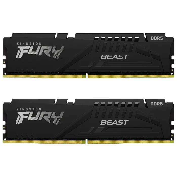 Kingston Beast KF548C38BBK2/32 32GB (2x16GB) DDR5 4800MHz CL38 Siyah Gaming Ram (Bellek)