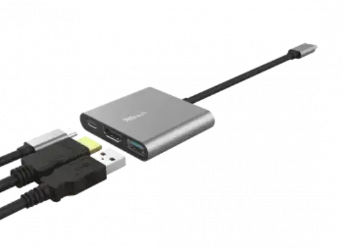 Trust 23772 DALYX 3-IN-1 USB-C Adaptör