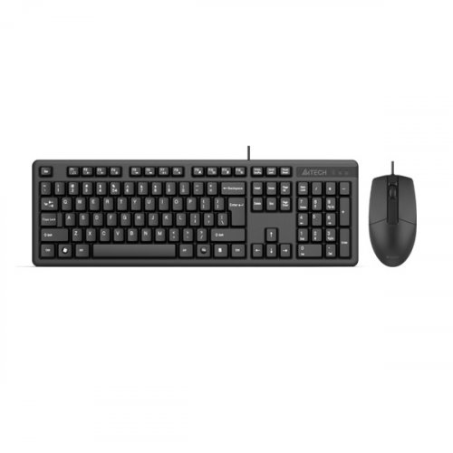 A4 Tech KK-3330 TR Q Siyah Kablolu Multimedya Klavye Mouse Set