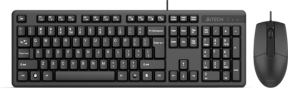 A4 Tech KK-3330 TR Q Siyah Kablolu Multimedya Klavye Mouse Set