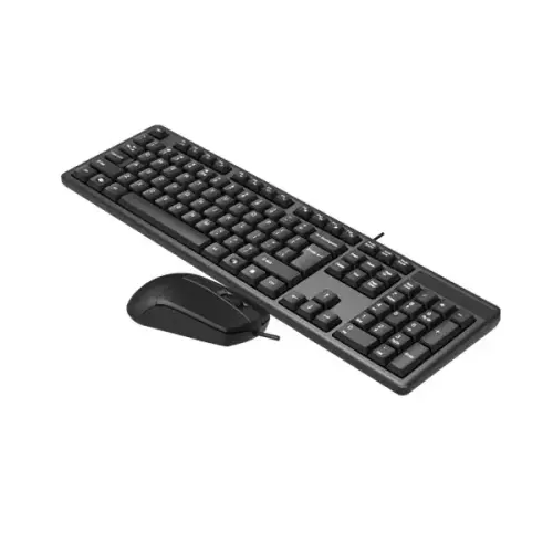 A4 Tech KK-3330 TR Q Siyah Kablolu Multimedya Klavye Mouse Set