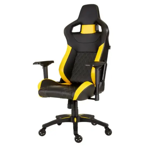 Corsair T1 Race Yellow CF-9010015-WW 4D Kolçak Siyah/Sarı Gaming (Oyuncu) Koltuk