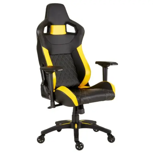 Corsair T1 Race Yellow CF-9010015-WW 4D Kolçak Siyah/Sarı Gaming (Oyuncu) Koltuk