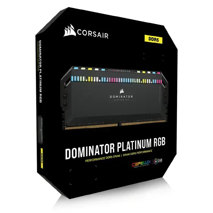 Corsair Dominator Platinum RGB CMT32GX5M2X5600C36 32GB (2x16GB) DDR5 5600MHz CL36 Siyah Gaming (Oyuncu) Ram