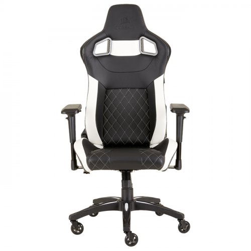 Corsair T1 Race White CF-9010012-WW 4D Kolçak Siyah/Beyaz Gaming (Oyuncu) Koltuk