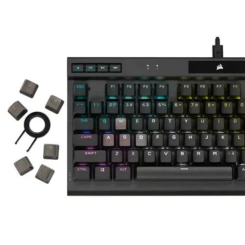 Corsair K70 RGB TKL Champion Series CH-9119010-NA Cherry MX Red İng Q Mekanik Kablolu Gaming (Oyuncu) Klavye