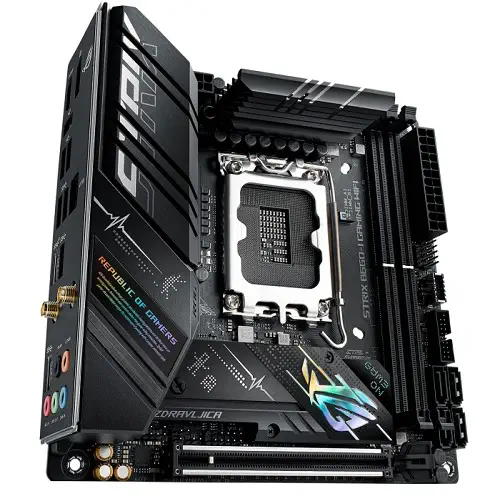 ASUS ROG Strix B660-I Gaming WIFI Intel B660 Soket 1700 DDR5 6200(OC)MHz Mini-ITX Gaming (Oyuncu) Anakart