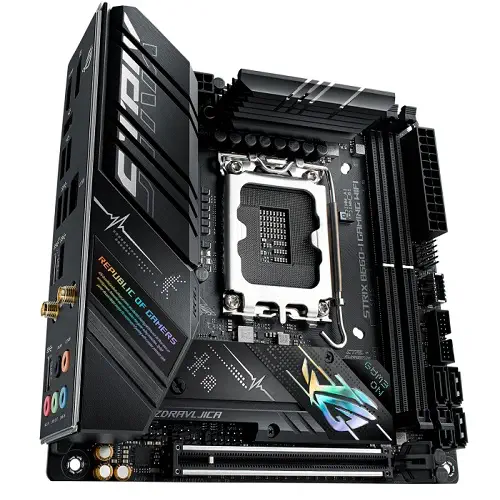 Asus ROG Strix B660-I Gaming WIFI Intel B660 Soket 1700 DDR5 6200(OC)MHz Mini-ITX Gaming (Oyuncu) Anakart