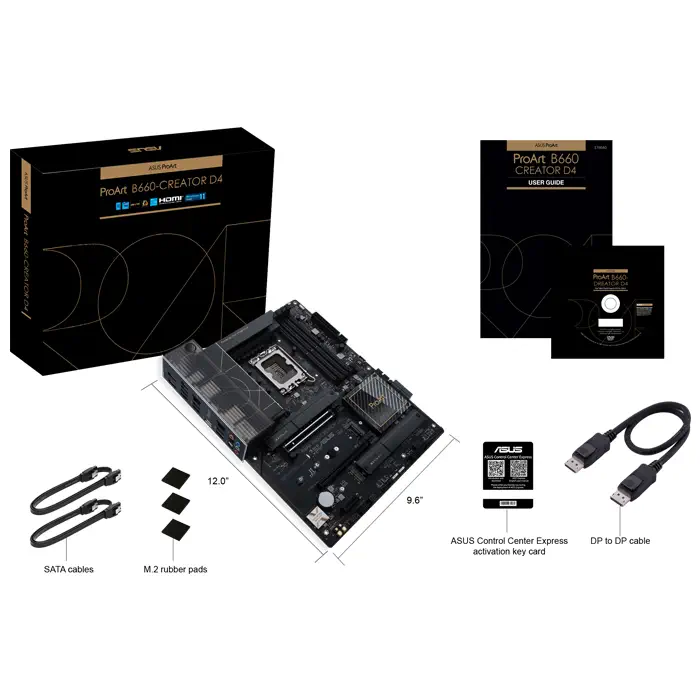 ASUS ProArt B660-Creator D4 Intel B660 Soket 1700 DDR4 5333(OC)MHz ATX Anakart