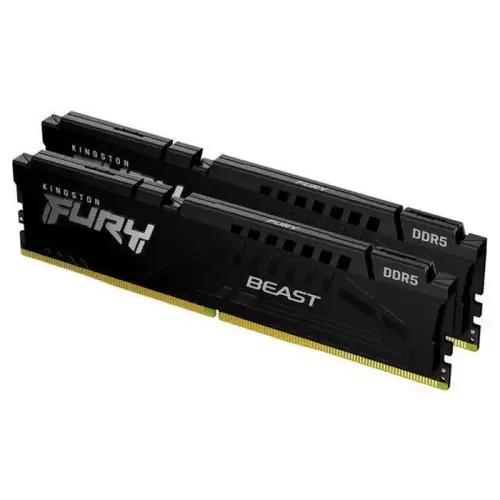 Kingston Fury Beast KF560C40BBK2/32 32GB (2x16GB) DDR5 6000MHz CL40 Siyah Gaming Ram (Bellek)