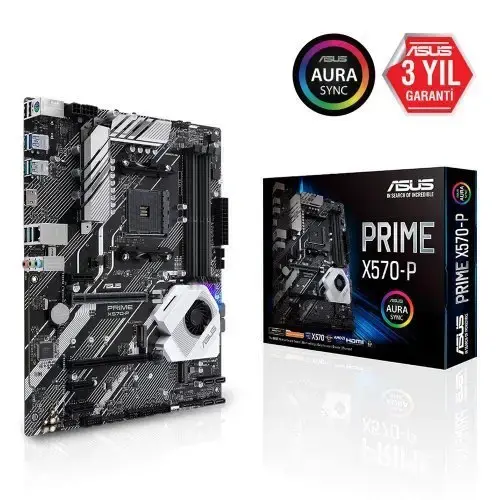 Asus ROG Strix GeForce RTX 3070 V2 OC ROG-STRIX-RTX3070-O8G-V2-GAMING 8GB GDDR6 256Bit DX12 Ekran Kartı + Asus Prime X570-P AMD X570 Soket AM4 DDR4 5100(OC)MHz ATX Anakart Bundle