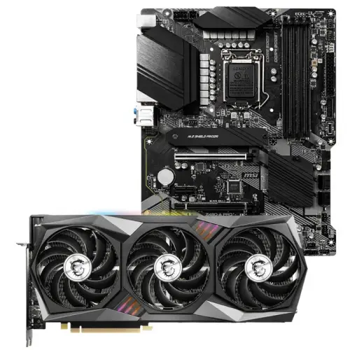 MSI GeForce RTX 3070 GAMING Z TRIO 8G LHR 8GB GDDR6 256Bit DX12 Ekran Kartı + MSI Z490-A PRO Intel Z490 Soket 1200 DDR4 5000(OC)MHz ATX Anakart Bundle