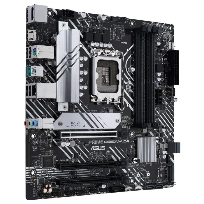 ASUS Prime B660M-A D4 Intel B660 Soket 1700 DDR4 5333(OC)MHz mATX Gaming (Oyuncu) Anakart