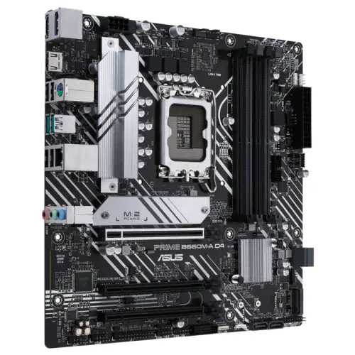Asus Prime B660M-A D4 Intel B660 Soket 1700 DDR4 5333(OC)MHz mATX Gaming (Oyuncu) Anakart