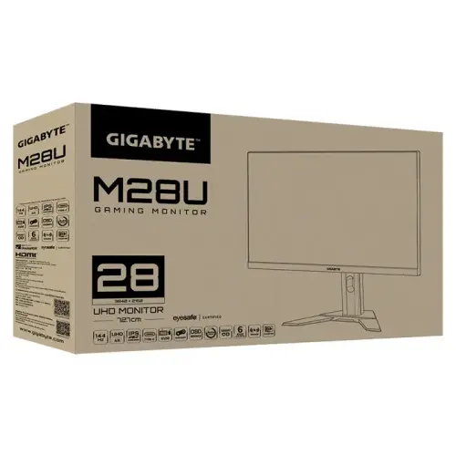 Gigabyte M28U 28″ 1ms 144Hz FreeSync Premium Pro IPS UHD Gaming (Oyuncu) Monitör