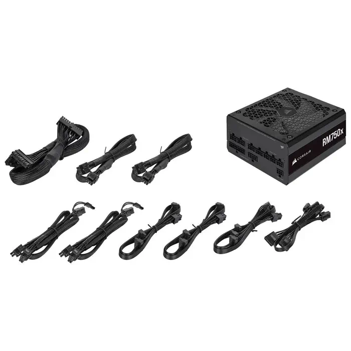 Corsair RMx Serisi (2021) RM750x CP-9020199-EU 750W 80 Plus Gold Full Modüler Siyah Power Supply