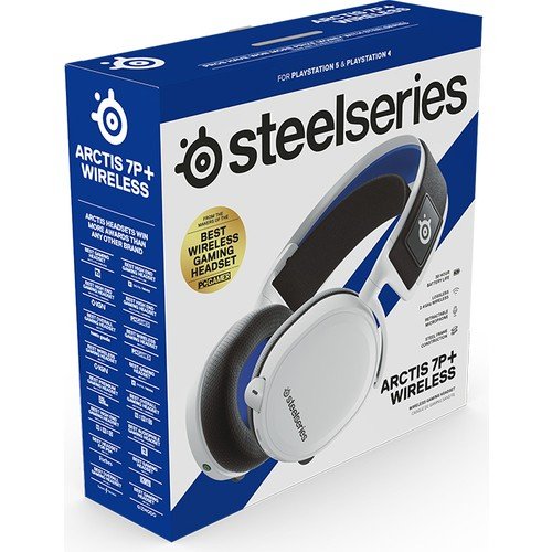 SteelSeries Arctis 7P+ Wireless SSH61471 PS5 Mikrofonlu Kablosuz Beyaz Gaming (Oyuncu) Kulaklık