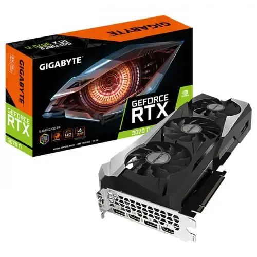 Gigabyte GeForce RTX 3070 Ti Gaming OC 8G LHR GV-N307TGAMING OC-8GD 8GB GDDR6X 256Bit DX12 Ekran Kartı + Gigabyte A520M S2H AMD A520 Soket AM4 DDR4 5100(OC)MHz mATX Anakart Bundle