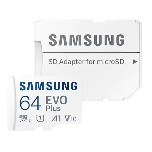 Samsung Evo Plus 64GB Adaptörlü Micro SDXC Hafıza Kartı - MB-MC64KA/TR