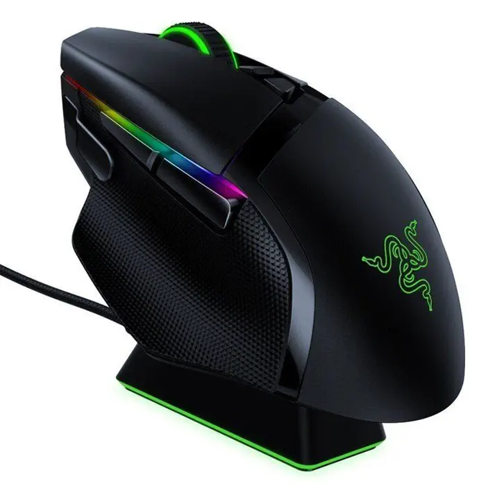 Razer Basilisk Ultimate + Şarj İstasyonu RZ01-03170100-R3G1 20000 DPI 11 Tuş RGB Optik Siyah Kablosuz Gaming (Oyuncu) Mouse