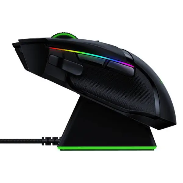 Razer Basilisk Ultimate + Şarj İstasyonu RZ01-03170100-R3G1 20000 DPI 11 Tuş RGB Optik Siyah Kablosuz Gaming (Oyuncu) Mouse
