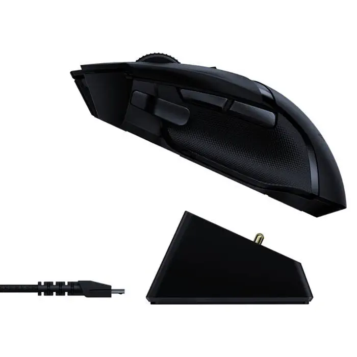 Razer Basilisk Ultimate + Şarj İstasyonu RZ01-03170100-R3G1 20000 DPI 11 Tuş RGB Optik Siyah Kablosuz Gaming (Oyuncu) Mouse