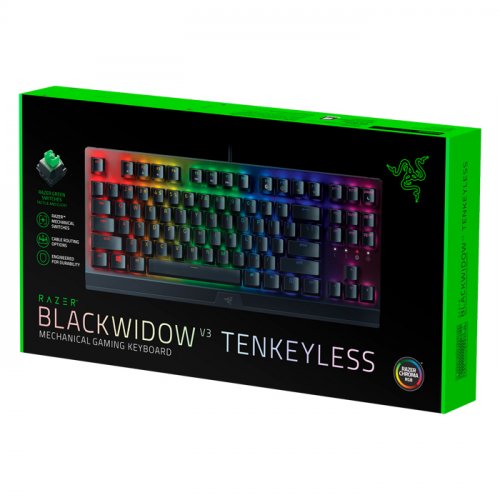 Razer BlackWidow V3 Tenkeyless RZ03-03491000-R3L1 Green Switch TR Q RGB Kablolu Mekanik Gaming (Oyuncu) Klavye