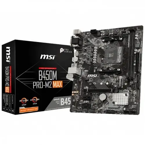 MSI GeForce RTX 2060 Ventus GP OC 6GB GDDR6 192Bit DX12 Ekran Kartı + MSI B450M PRO-M2 MAX AMD B450 Soket AM4 DDR4 4133(OC)MHz mATX Anakart Bundle