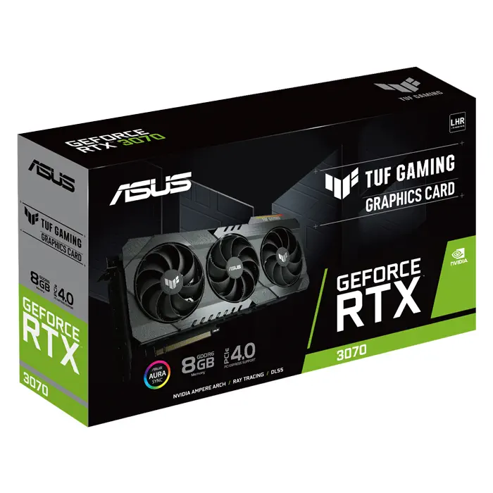 ASUS TUF Gaming GeForce RTX 3070 V2 TUF-RTX3070-8G-V2-GAMING 8GB GDDR6 256Bit DX12 Gaming (Oyuncu) Ekran Kartı