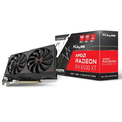 Sapphire Pulse AMD Radeon RX 6500 XT 11314-01-20G 4GB GDDR6 64Bit DX12 Gaming (Oyuncu) Ekran Kartı