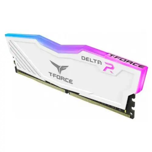 Team T-Force Delta RGB White 16GB (2x8GB) 3600MHz CL18 DDR4 Gaming Ram (TF4D416G3600HC18JDC011)