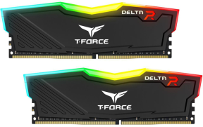 Team T-Force Delta RGB Black 16GB (2x8GB) 3600MHz CL18 DDR4 Gaming Ram (TF3D416G3600HC18JDC01)