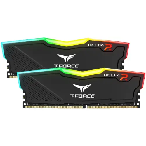 Team T-Force Delta RGB Black 16GB (2x8GB) 3600MHz CL18 DDR4 Gaming Ram (TF3D416G3600HC18JDC01)