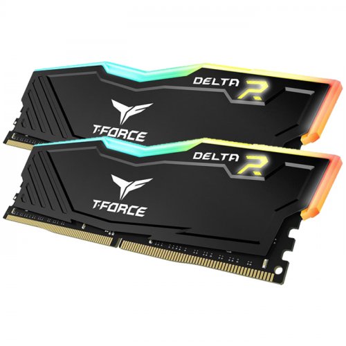 Team T-Force Delta RGB Black 16GB (2x8GB) 3600MHz CL18 DDR4 Gaming Ram (TF3D416G3600HC18JDC01)